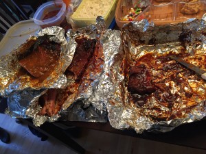 My team's ribs disappeared the fastest (won the popular vote), but failed to secure the judges victory